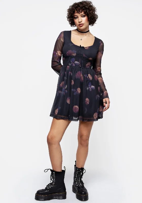 monica-floral-mesh-skater-dress