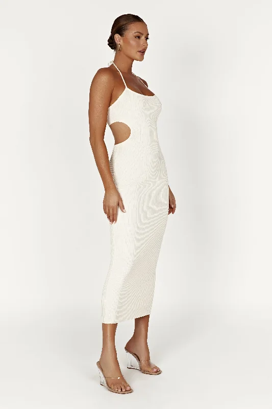 morgan-ribbed-halter-midi-dress-cream