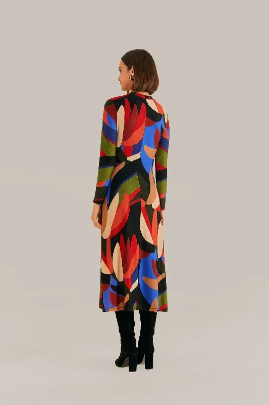 multicolor-graphic-bananas-lenzing™-ecovero™-viscose-midi-dress