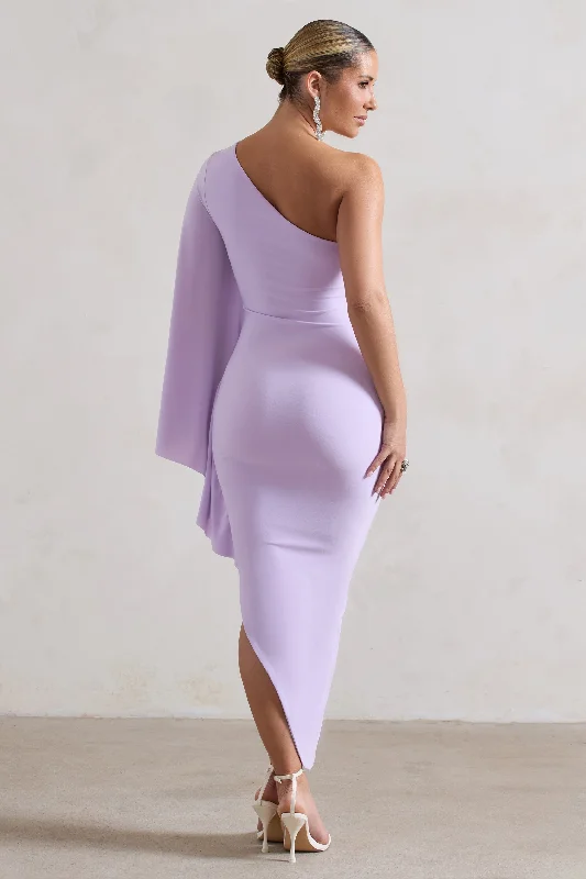 my-level-lilac-asymmetric-midi-dress-with-cape-sleeve-cl132357194