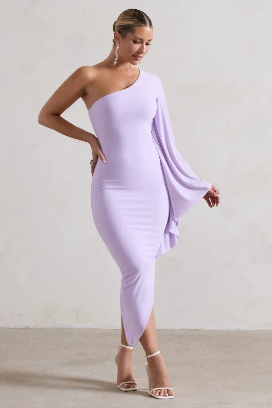 my-level-lilac-asymmetric-midi-dress-with-cape-sleeve-cl132357194