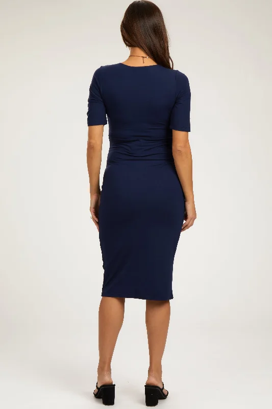 navy-blue-wrap-top-maternity-midi-dress