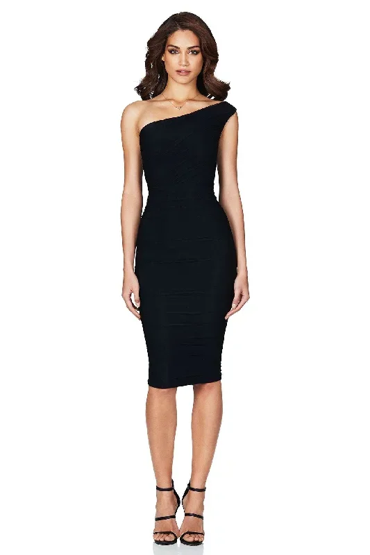 BUY IT NOOKIE Inspire One Shoulder Midi (Black)