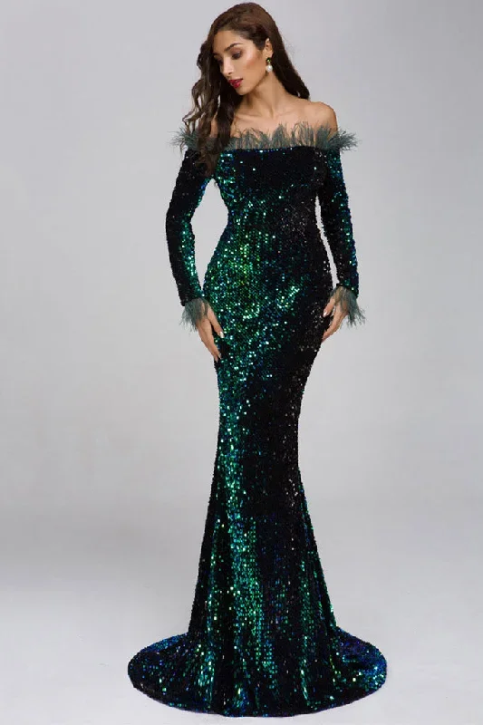 off-shoulder-sequin-full-length-dress