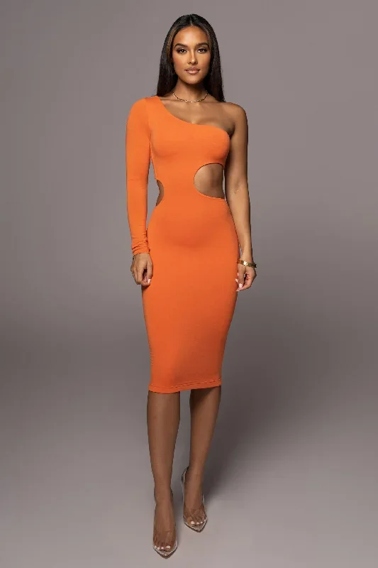 orange-yours-truly-midi-dress