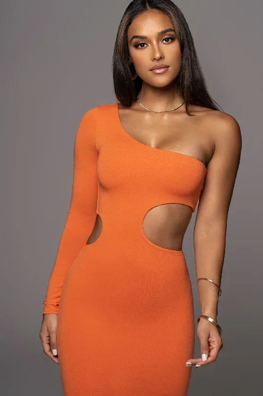 orange-yours-truly-midi-dress