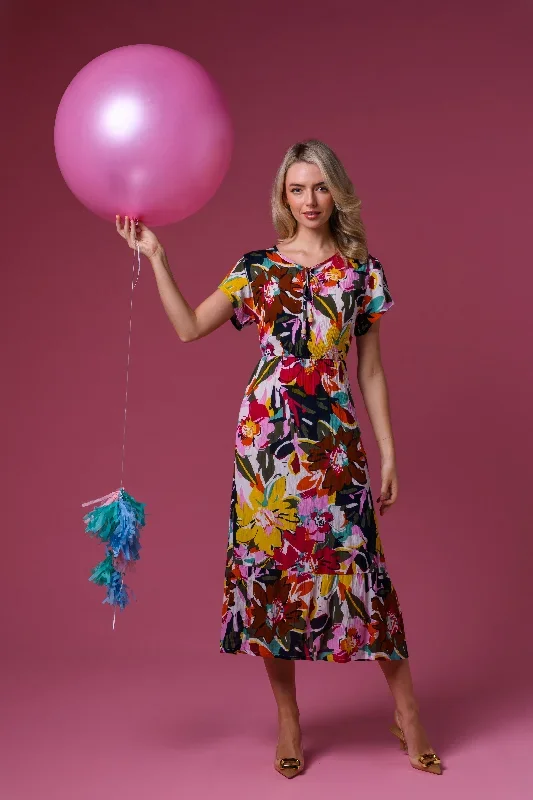 Paint Print Dress