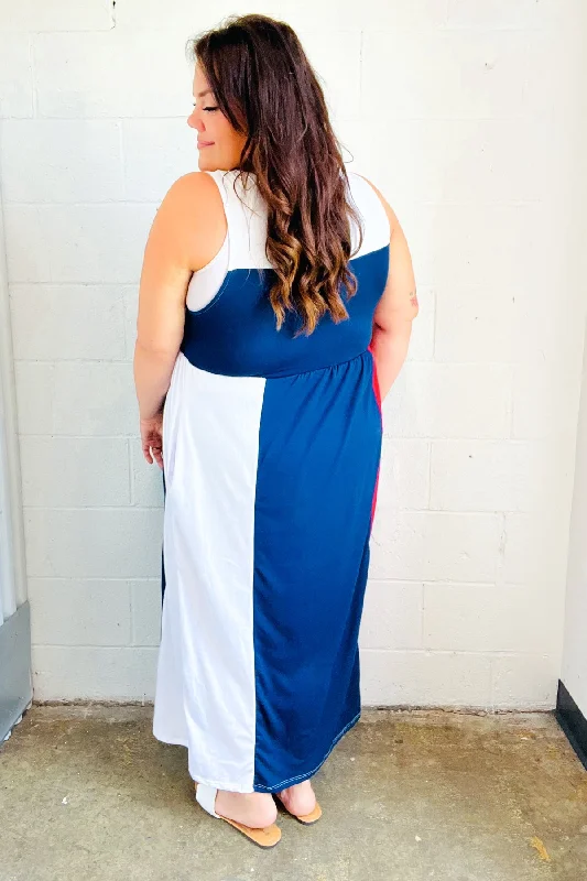 patriotic-color-block-fit-flare-maxi-dress