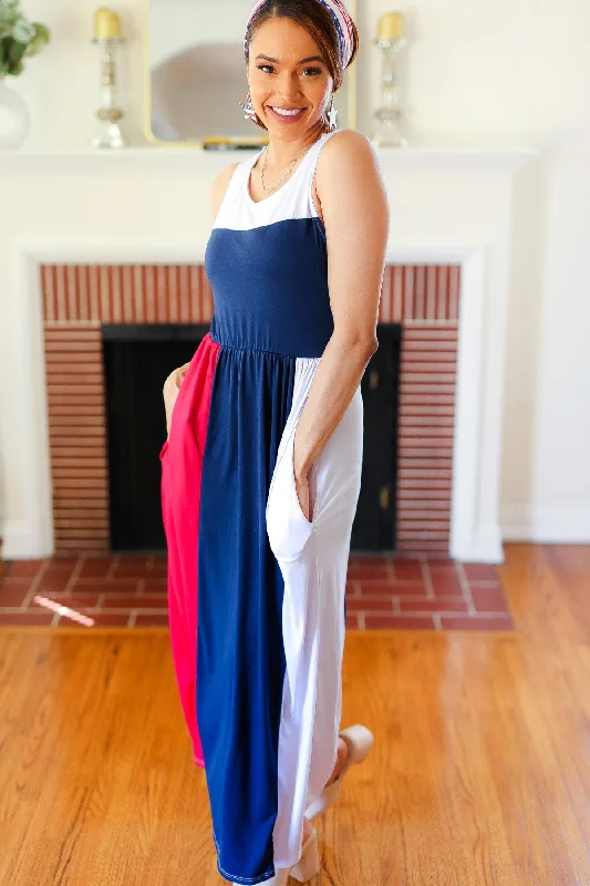 patriotic-color-block-fit-flare-maxi-dress