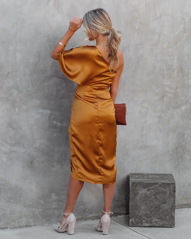 persimmon-one-shoulder-satin-drape-dress-marigold