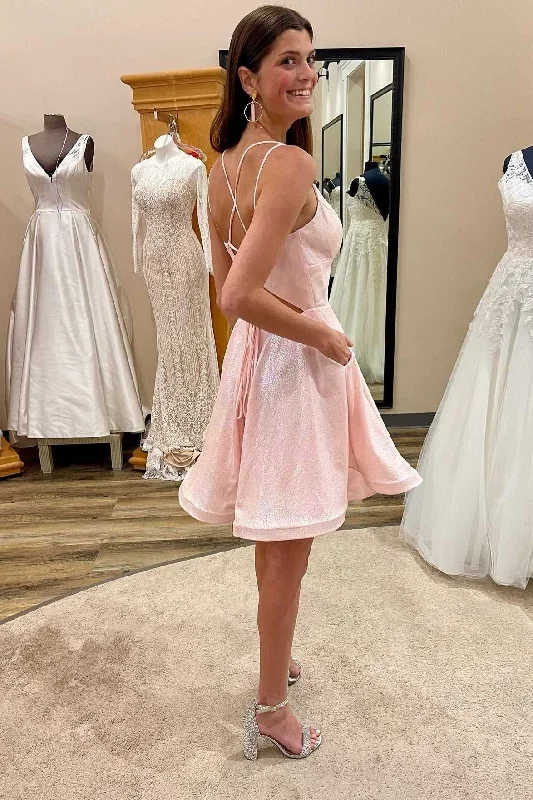 pink-high-waist-a-line-homecoming-dress-with-pockets