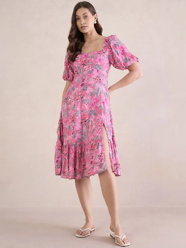 pink-tropical-print-front-slit-midi-dress-ff-4081f