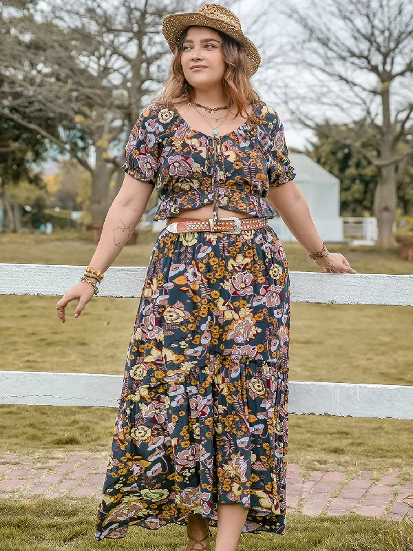 plus-size-tie-neck-short-sleeve-top-and-skirt-set