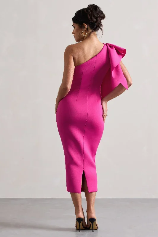 polo-dark-pink-asymmetric-bodycon-midi-dress-with-ruffle-cl132353204