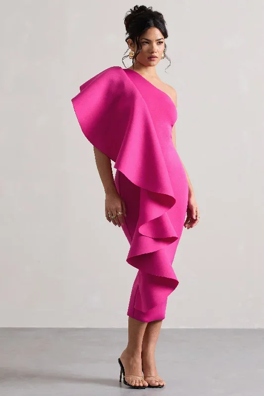 polo-dark-pink-asymmetric-bodycon-midi-dress-with-ruffle-cl132353204