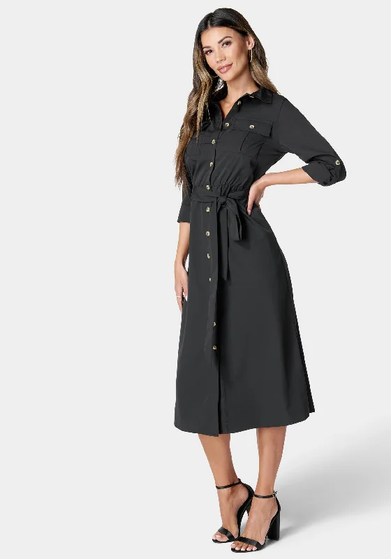 poly-crepe-button-dress-black