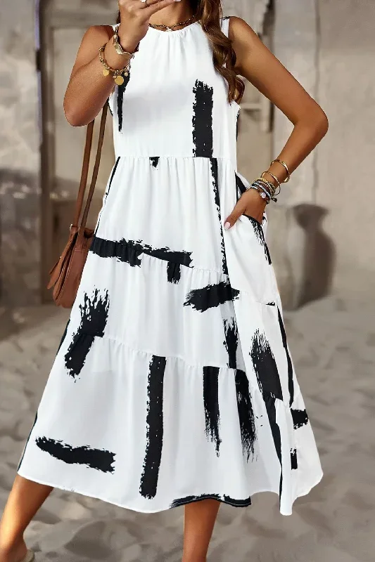 printed-sleeveless-midi-dress-with-pocket