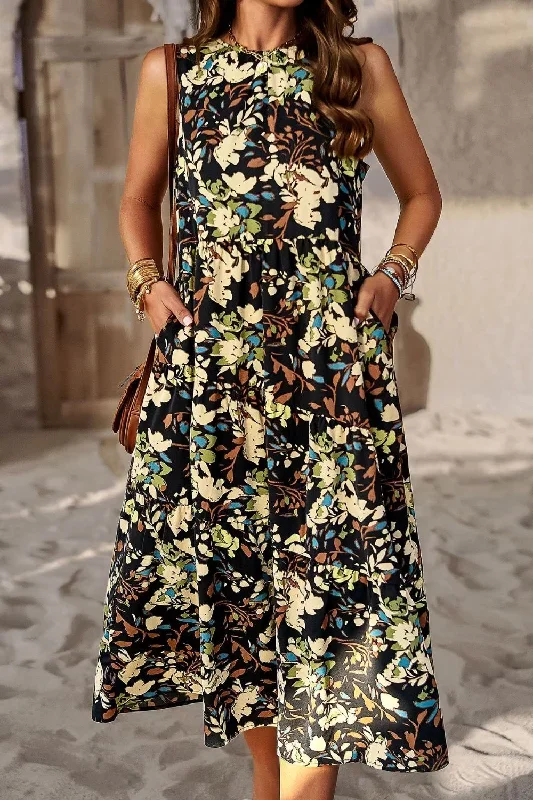 printed-sleeveless-midi-dress-with-pocket