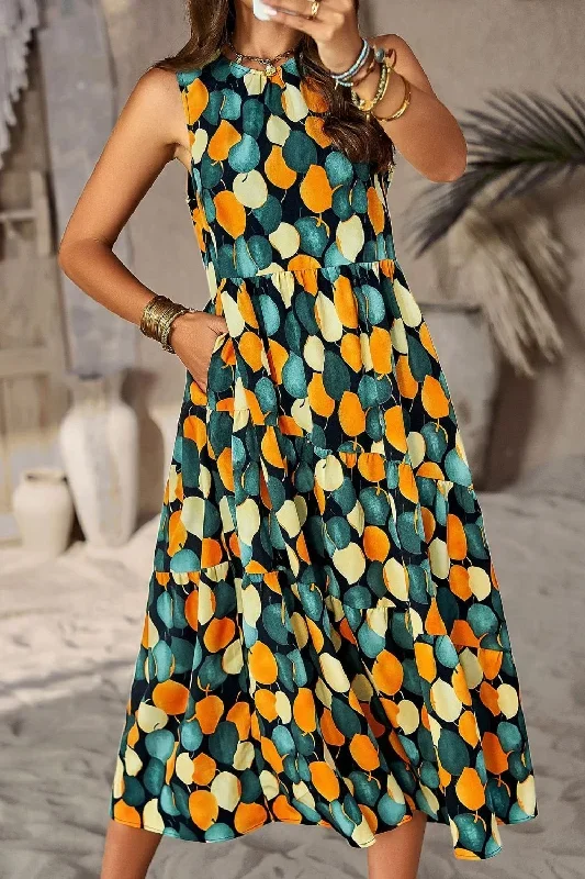 printed-sleeveless-midi-dress-with-pocket