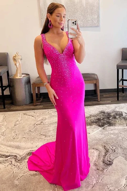 purple-beaded-v-neck-cross-back-mermaid-long-prom-dress