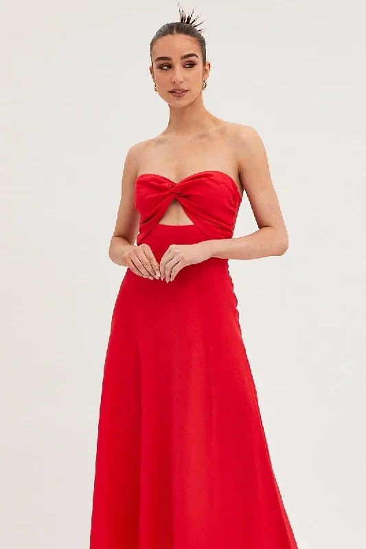 red-bandeau-dress-sleeveless-midi-sweetheart-ed9256-36mb