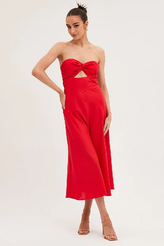 red-bandeau-dress-sleeveless-midi-sweetheart-ed9256-36mb