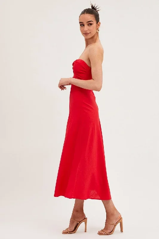 red-bandeau-dress-sleeveless-midi-sweetheart-ed9256-36mb