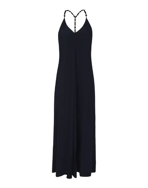 remi-detail-long-dress-black