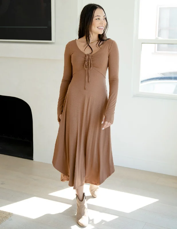 sarah-long-sleeve-dress-amber-brown