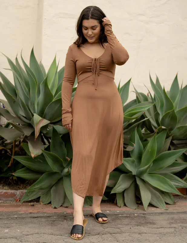 sarah-long-sleeve-dress-amber-brown