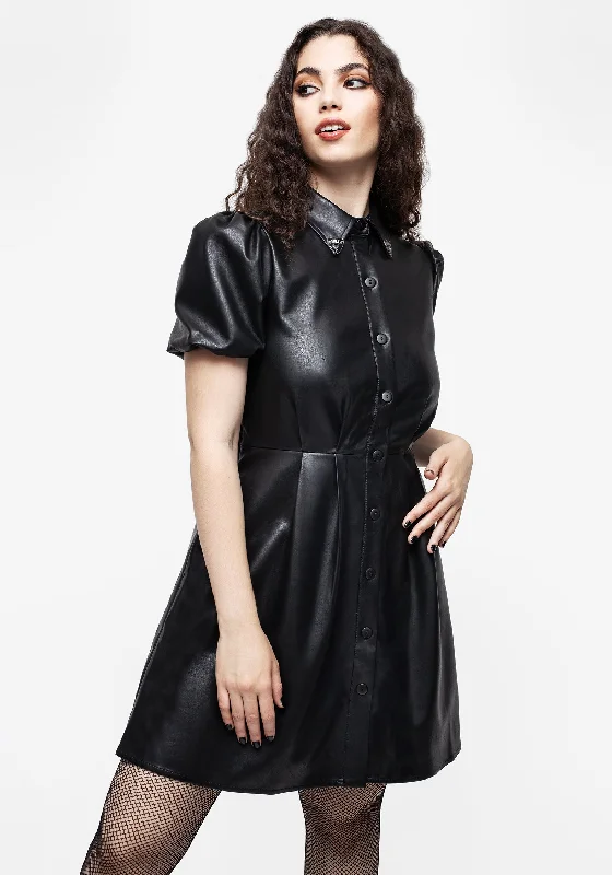 sharon-pu-mini-shirt-dress-with-charm