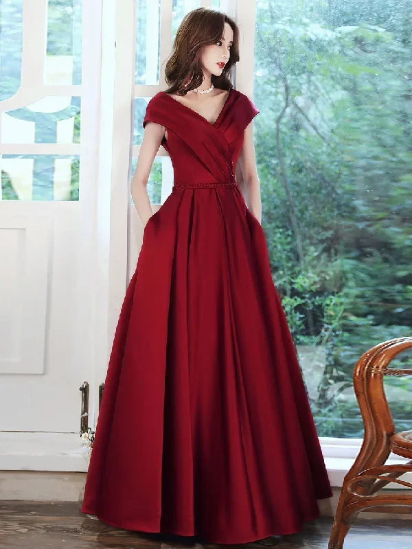 simple-v-neck-burgundy-long-prom-dress-burgundy-a-line-evening-dress