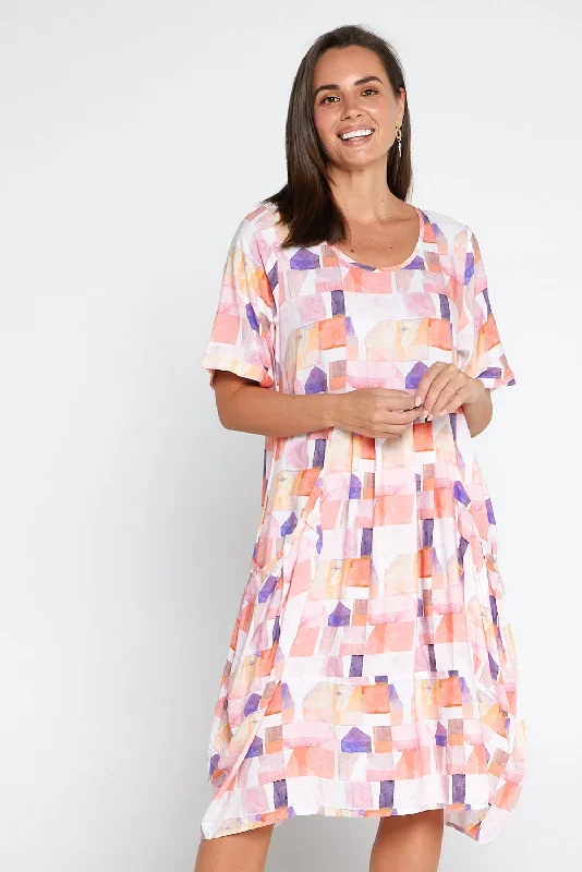 Solara Dress - Dusk Print