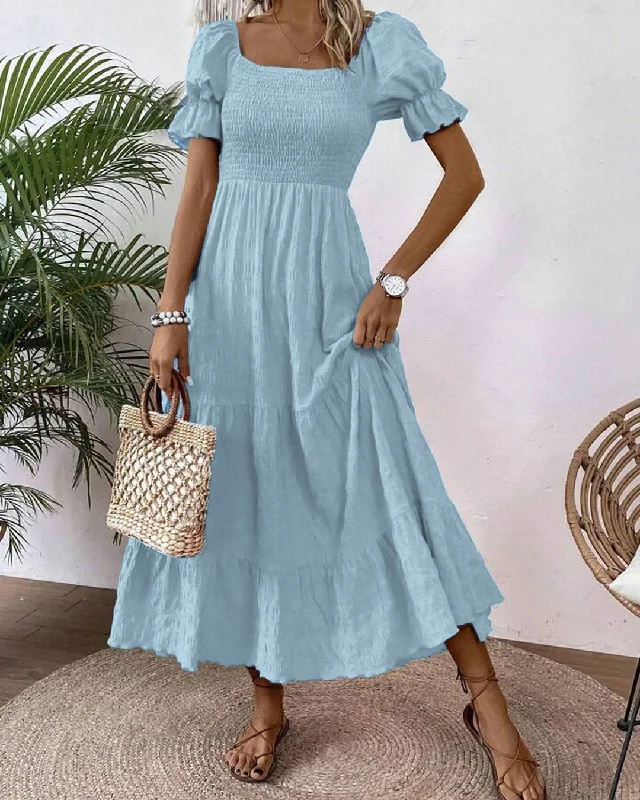 square-neck-puff-sleeve-a-line-puff-sleeve-long-light-blue-dress