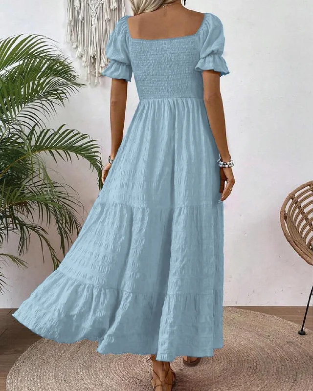 square-neck-puff-sleeve-a-line-puff-sleeve-long-light-blue-dress