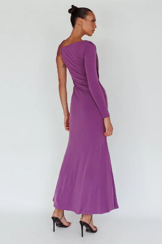 star-walker-one-sleeve-maxi-dress-purple