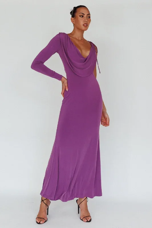 star-walker-one-sleeve-maxi-dress-purple