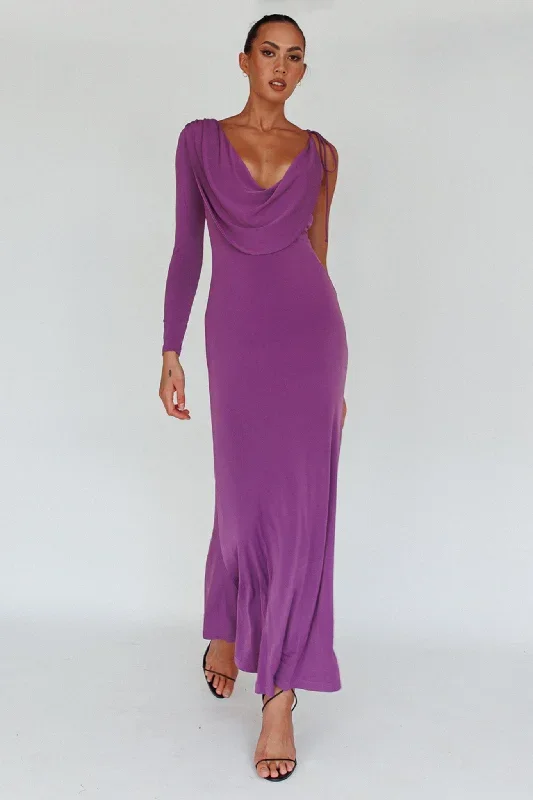 star-walker-one-sleeve-maxi-dress-purple