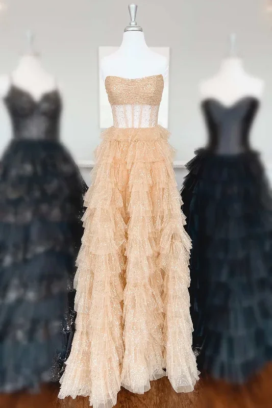 strapless-gold-layered-tulle-long-formal-dress-with-sequins