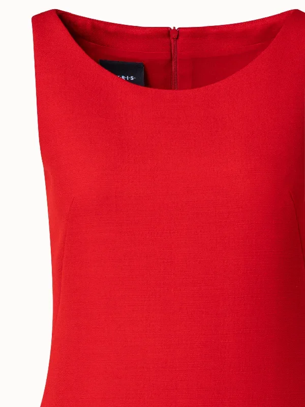 structured-wool-double-face-sheath-dress-red