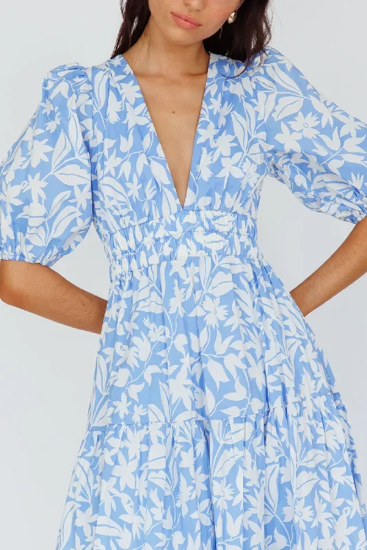 summer-land-v-neckline-midi-dress-floral-blue