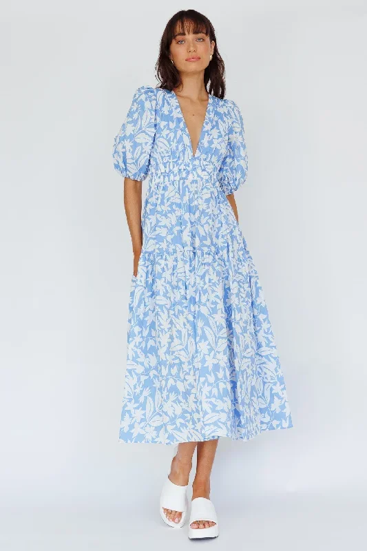 summer-land-v-neckline-midi-dress-floral-blue