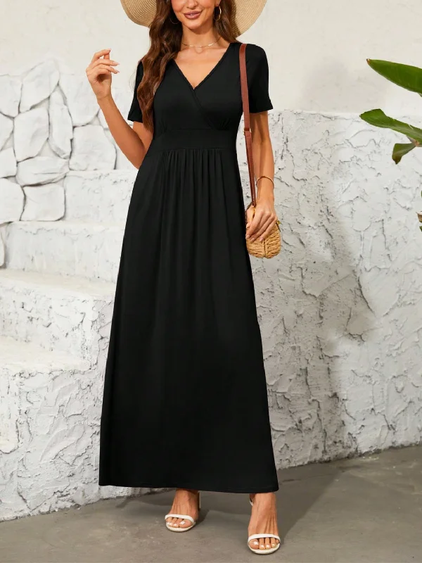 surplice-short-sleeve-maxi-dress