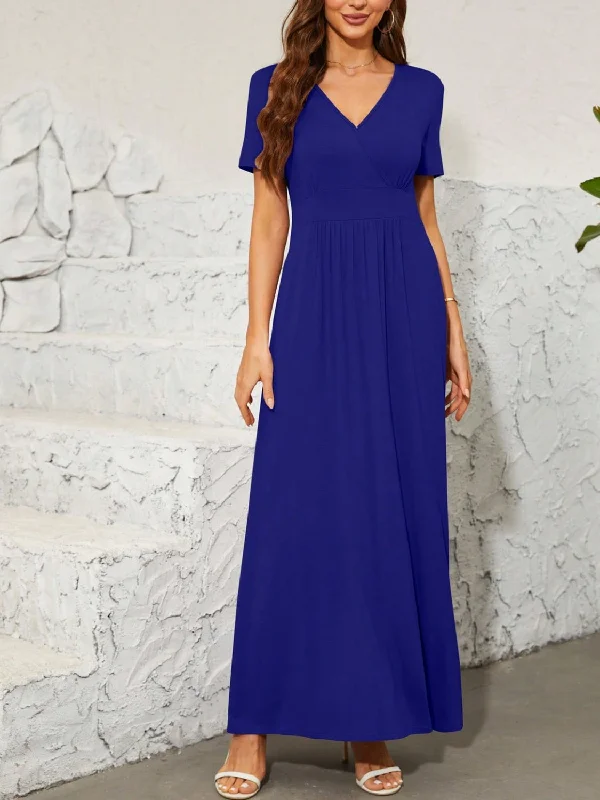 surplice-short-sleeve-maxi-dress