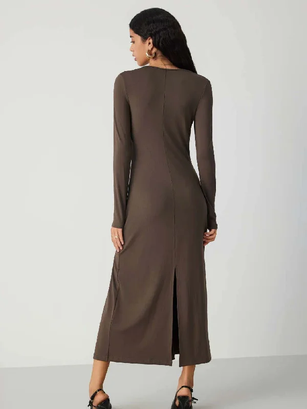 sweetheart-neck-solid-split-maxi-dress-in-chocolate-fondae