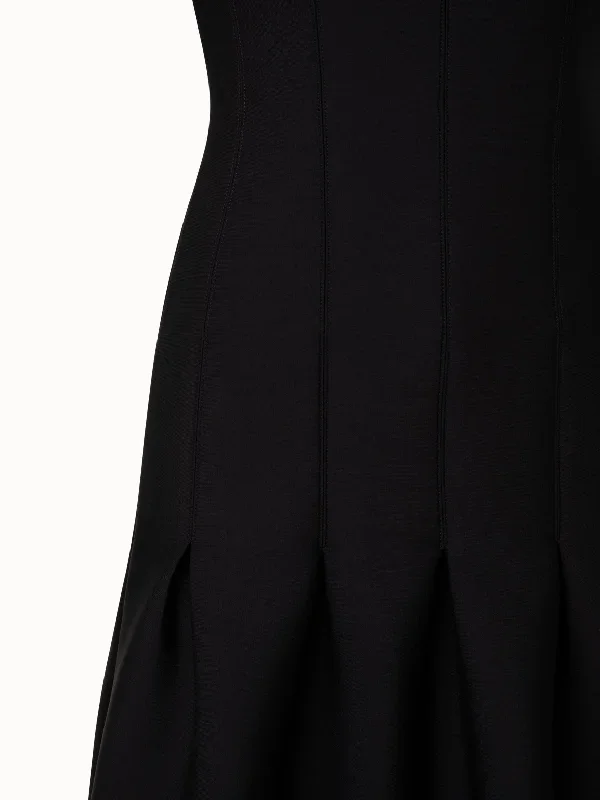 techno-neoprene-short-dress-black