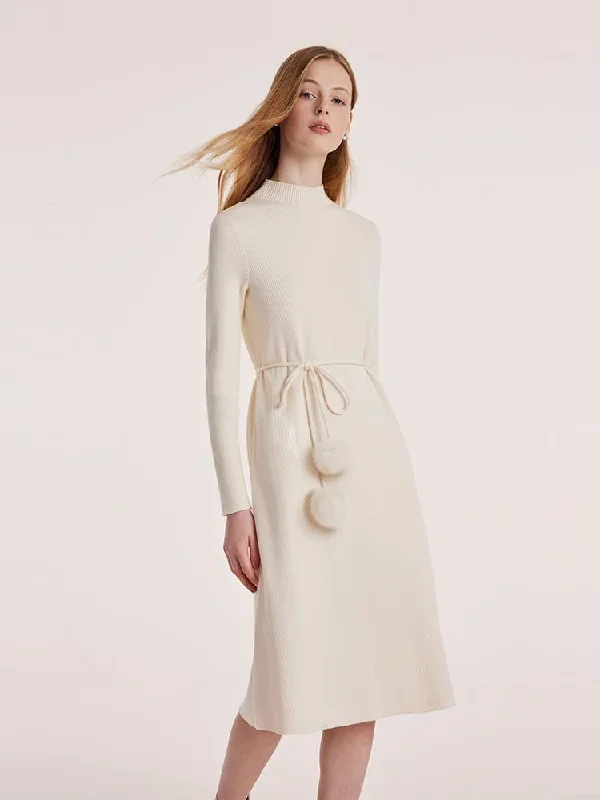 Tencel Wool Dress With Belt