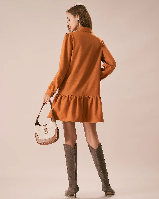 the-caramel-mock-neck-a-line-mini-dress