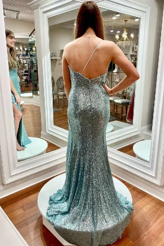 tiffany-blue-one-shoulder-ruched-long-prom-dress