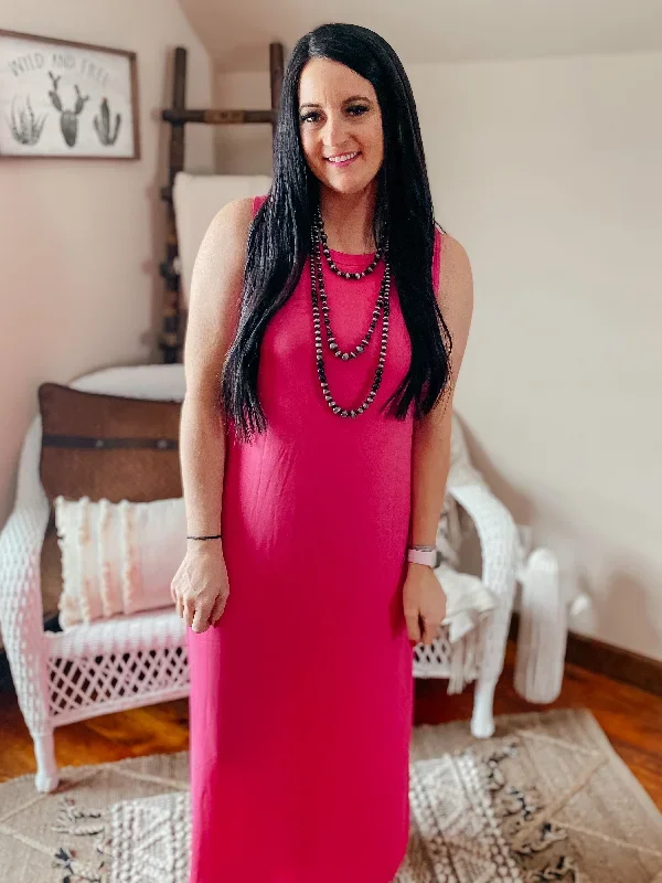 Tracy Pink Maxi Dress